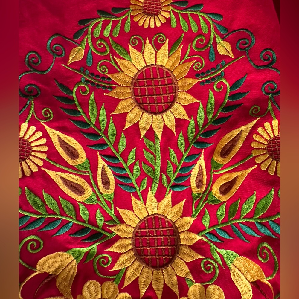 Authentic Hand Embroidered Mexican Top